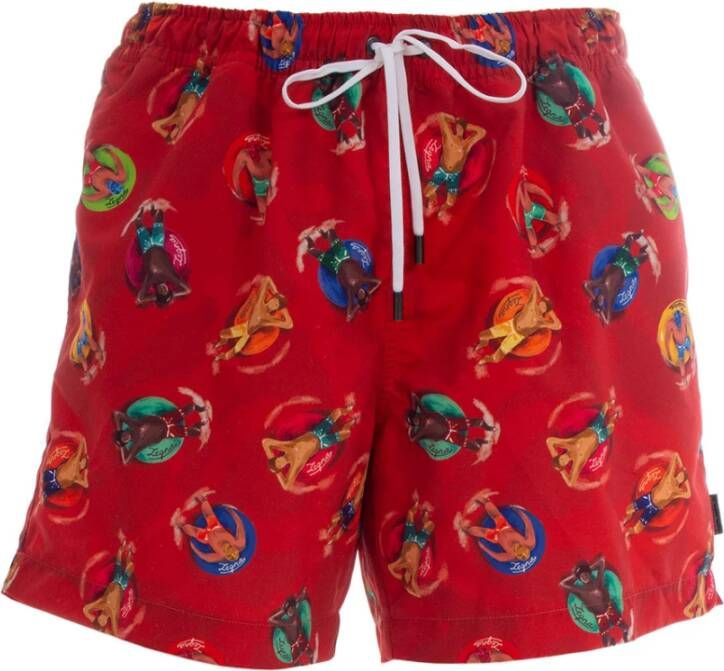 Ermenegildo Zegna Kostuum een ​​bokser Rood Heren