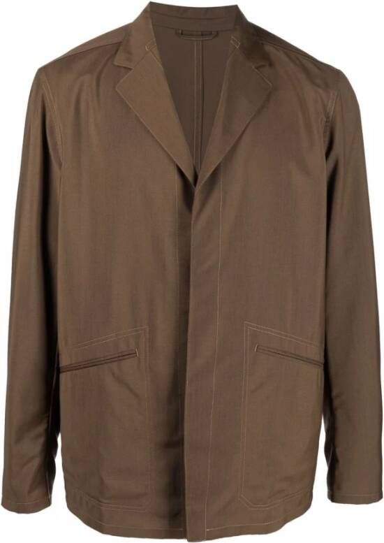 Ermenegildo Zegna Light Jackets Bruin Heren