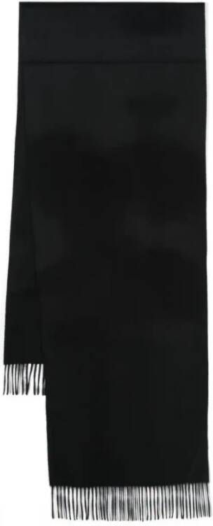 Ermenegildo Zegna Luxe Cashmere Sjaal Gemaakt in Italië Zwart Heren