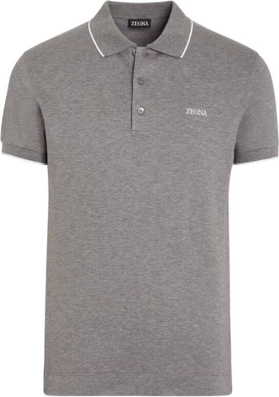 Ermenegildo Zegna Polo Shirt Grijs Heren