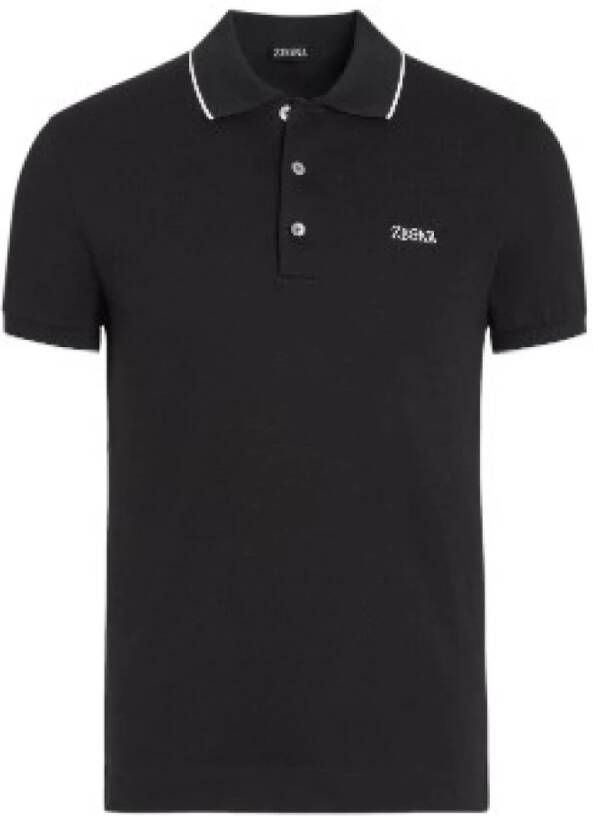Ermenegildo Zegna Polo Shirt Zwart Heren