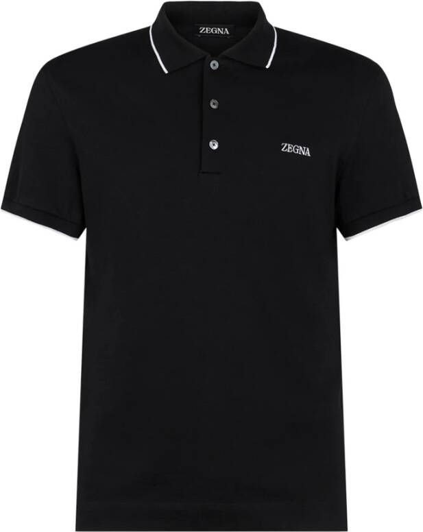 Ermenegildo Zegna Polo Shirt Zwart Heren