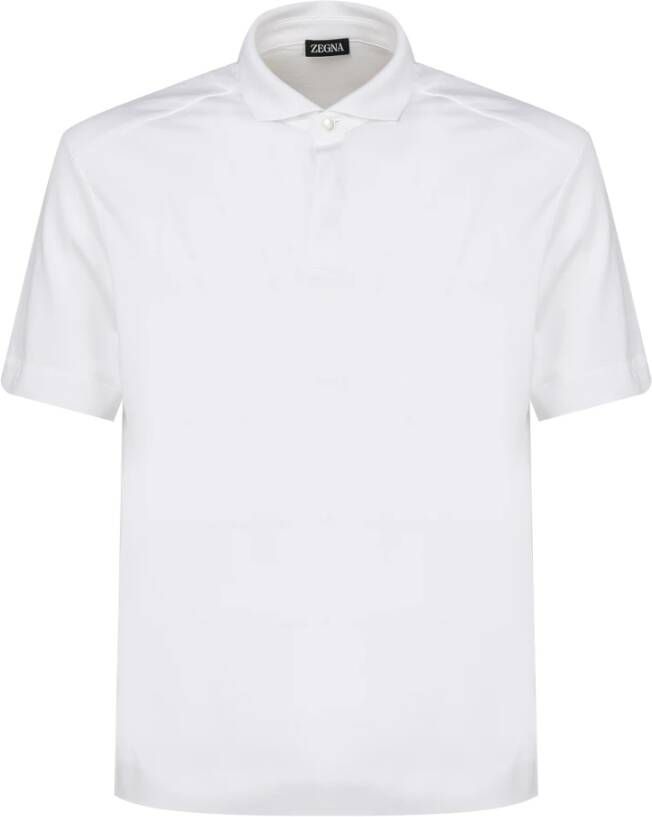 Ermenegildo Zegna Polo Shirts White Heren