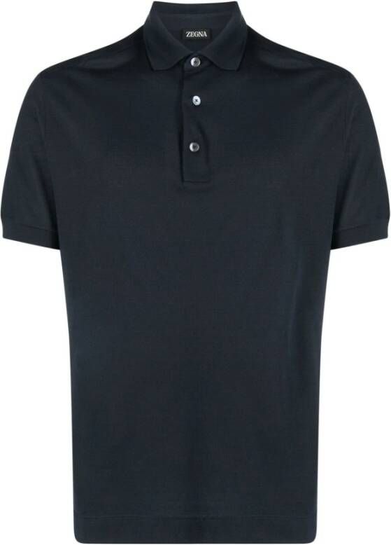 Ermenegildo Zegna Polo Shirts Zwart Heren