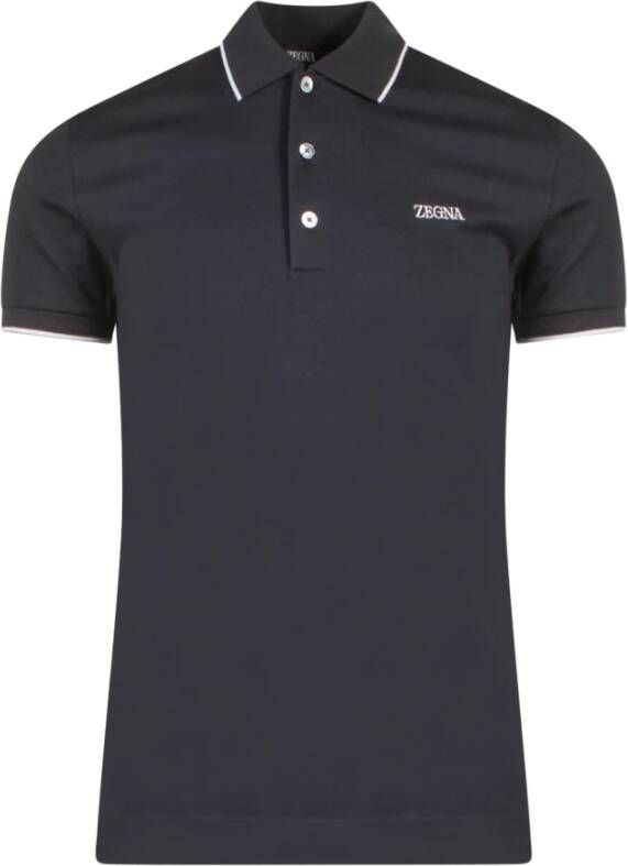 Ermenegildo Zegna Polo Shirts Zwart Heren