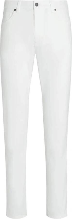 Ermenegildo Zegna Slim-fit Trousers White Heren