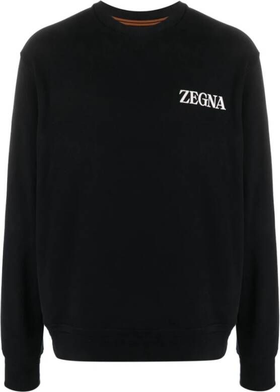 Ermenegildo Zegna Sweatshirts Zwart Heren