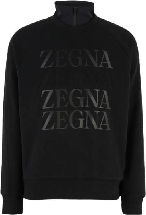 Ermenegildo Zegna Sweatshirts Zwart Heren