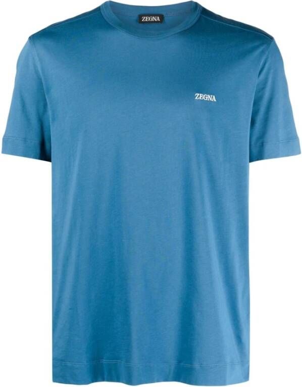 Ermenegildo Zegna T-Shirts Blauw Heren