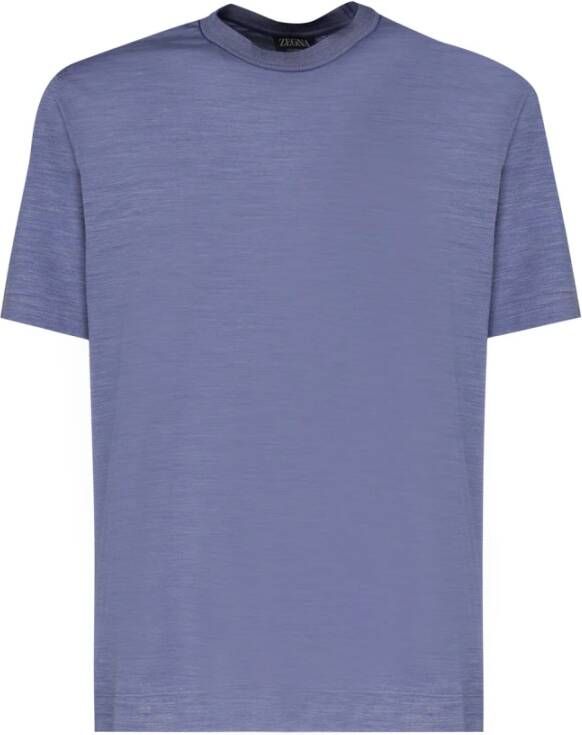Ermenegildo Zegna T-Shirts Blauw Heren