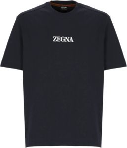 Ermenegildo Zegna T-Shirts Blauw Heren