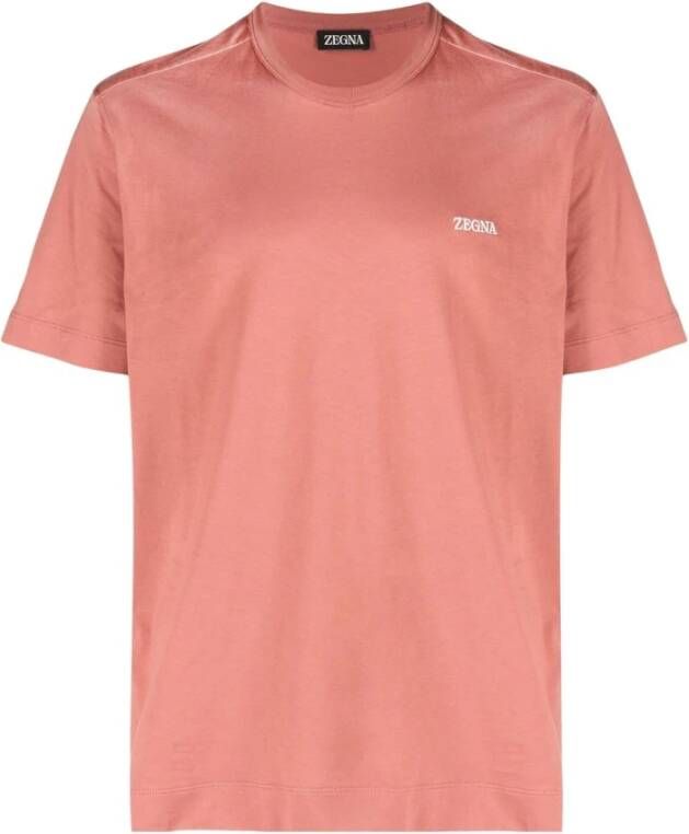 Ermenegildo Zegna T-Shirts Roze Heren