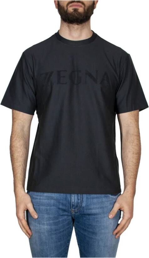 Ermenegildo Zegna T-Shirts Zwart Heren