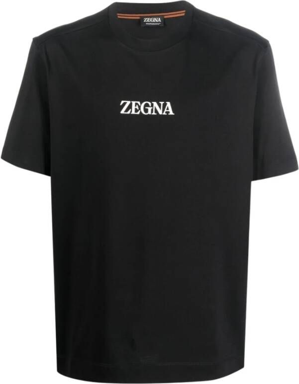 Ermenegildo Zegna Zwarte T-shirts & Polos voor heren Aw23 Zwart Heren