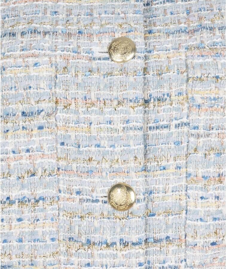 Esqualo Blauwe Tweed Blazer Jas Blue Dames
