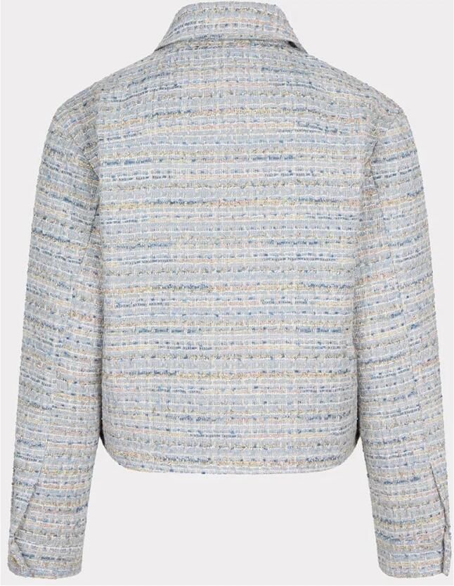 Esqualo Blauwe Tweed Blazer Jas Blue Dames - Foto 2