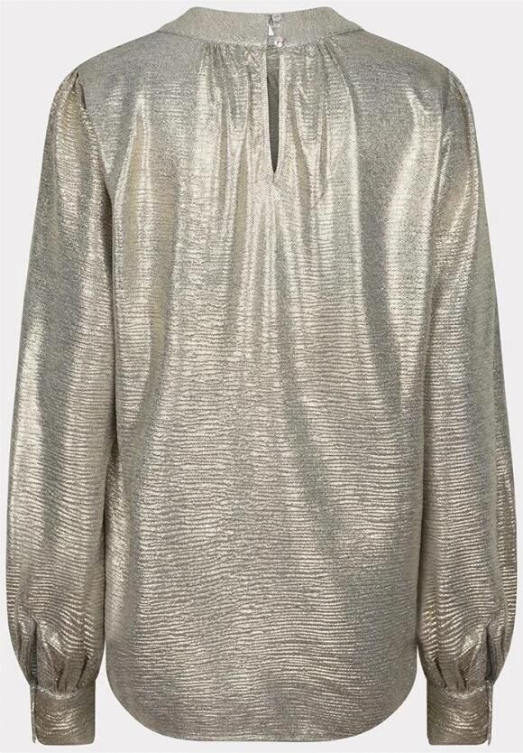 Esqualo Fancy Foil Plisse Blouse Groen Green Dames - Foto 2
