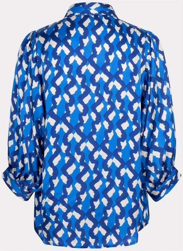 Esqualo Fantasy Utopia Blouse Grote Mouw Print Multicolor Dames - Foto 2