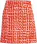 Essentiel Antwerp Enorme Oranje Wolmix Tweed Minirok Oranje Dames - Thumbnail 1
