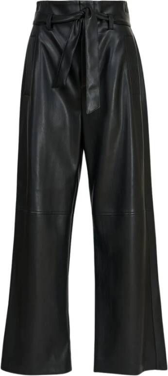 Essentiel Antwerp Leather Trousers Zwart Dames