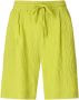 Essentiel Antwerp Limoen Bermuda Shorts Elastische Taille Relaxte Pasvorm Yellow Dames - Thumbnail 1