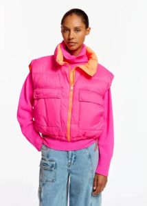 Essentiel Antwerp Omkeerbare gewatteerde bodywarmer XS Oranje Dames