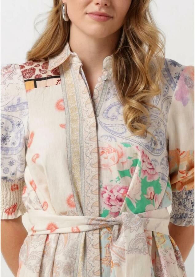 Est'Seven Crème Mini Jurk Elise Multicolor Dames