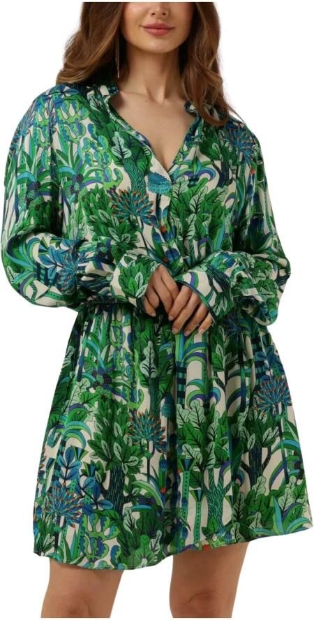 EST'SEVEN Dames Jurken Est journee Dress Bambu Groen - Foto 4