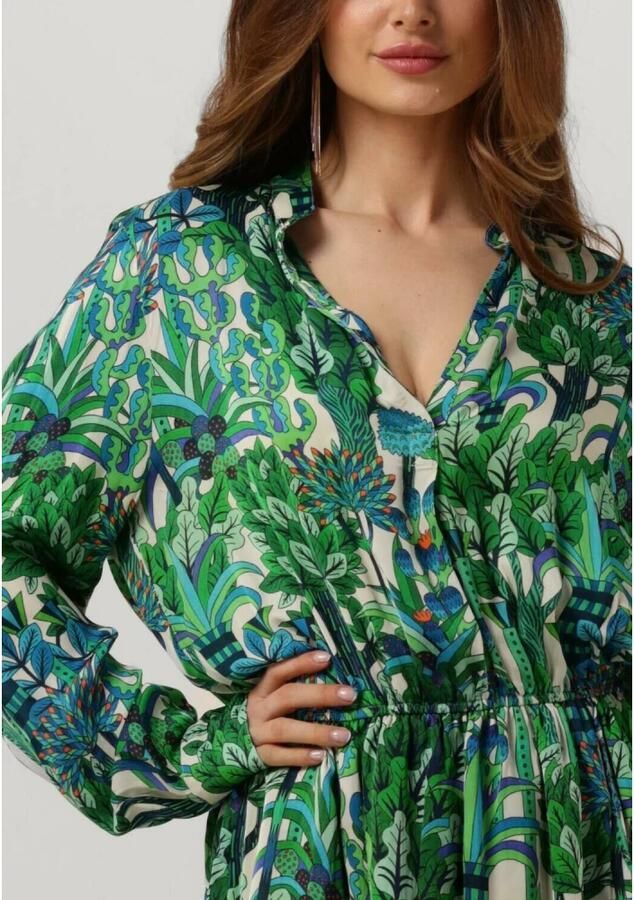 EST'SEVEN Dames Jurken Est journee Dress Bambu Groen - Foto 2