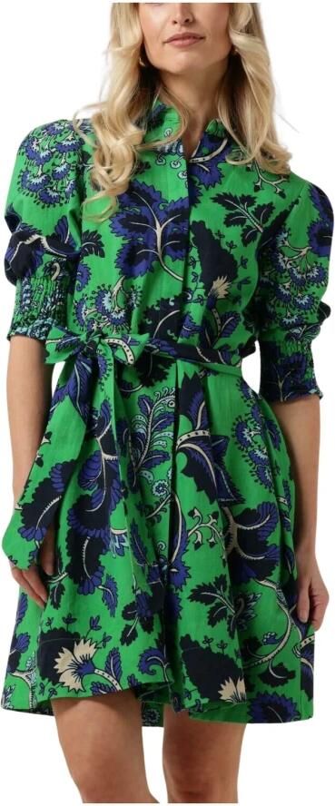 Est'Seven Groene Mini Jurk Elise Multicolor Dames - Foto 3