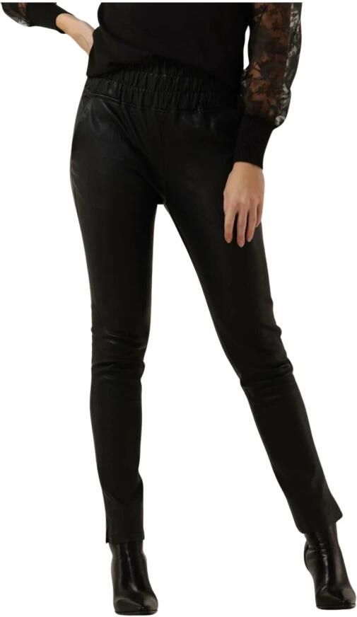 Est'Seven Hoge Taille Zwarte Chino Broek Black Dames - Foto 5
