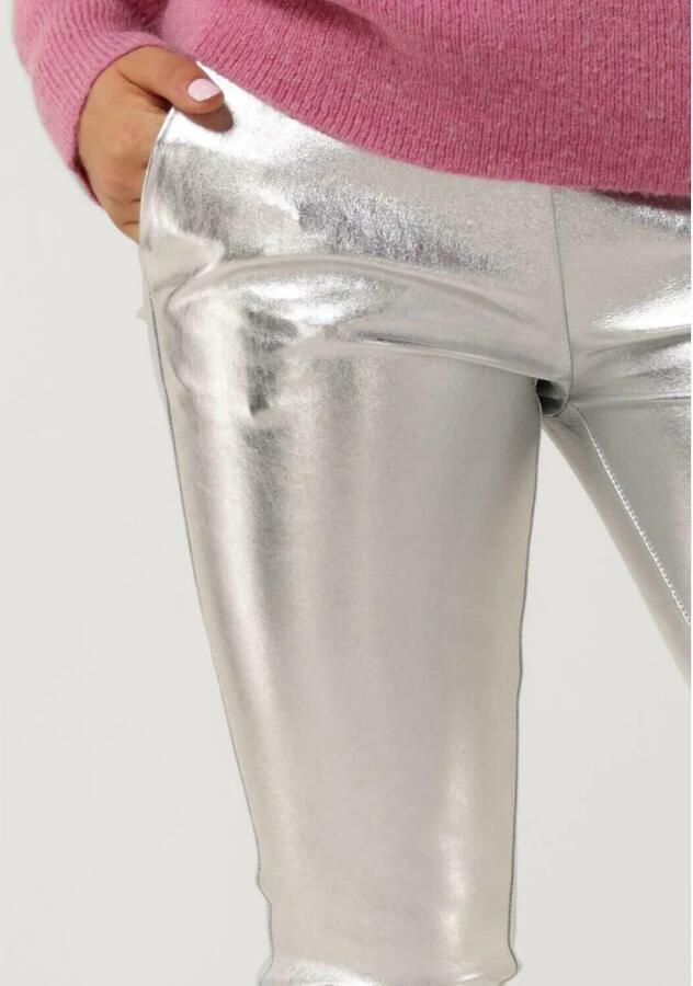 EST'SEVEN Dames Broeken Est chino Stretch Leather Zilver - Foto 3