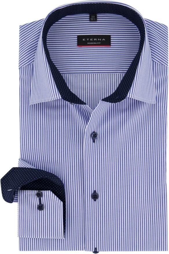 Eterna Overhemd met lange mouwen MODERN FIT NON IRON (strijkvrij)
