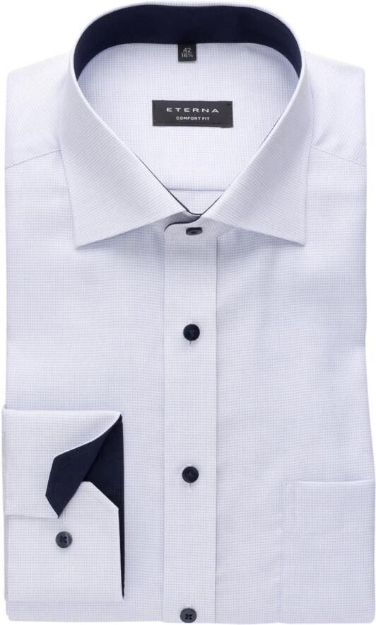 ETERNA COMFORT FIT Comfort fit zakelijk overhemd met effen structuur