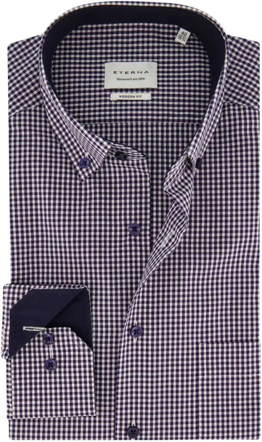 Eterna Overhemd met lange mouwen MODERN FIT NON IRON (strijkvrij) - Foto 7
