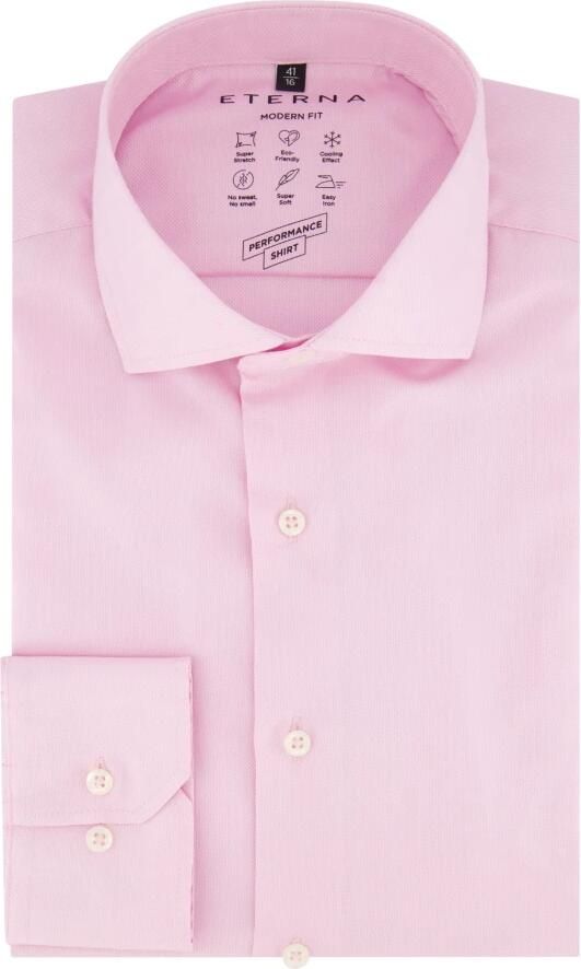Eterna Modern fit zakelijk overhemd met kentkraag