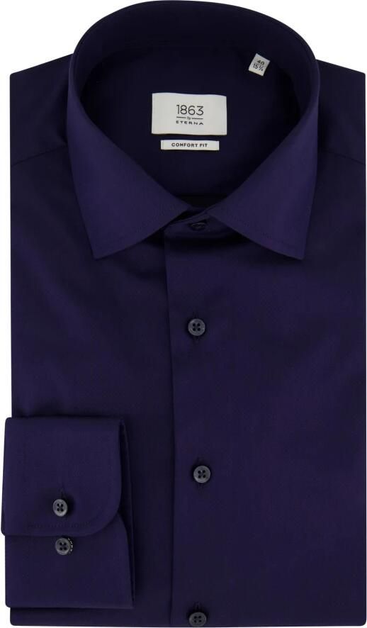 Eterna Overhemd met lange mouwen Comfort fit NON IRON (strijkvrij)