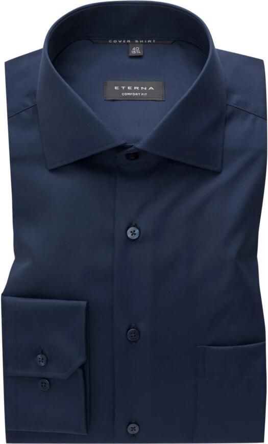 Eterna Overhemd met lange mouwen Comfort fit NON IRON (strijkvrij)