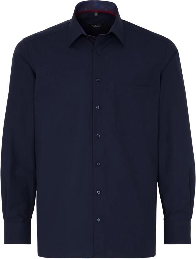 Eterna Donkerblauwe Performance Comfort Overhemd Blue Heren