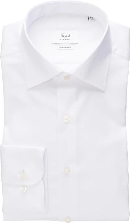 Eterna Modern fit zakelijk overhemd met kentkraag en sportmanchetten