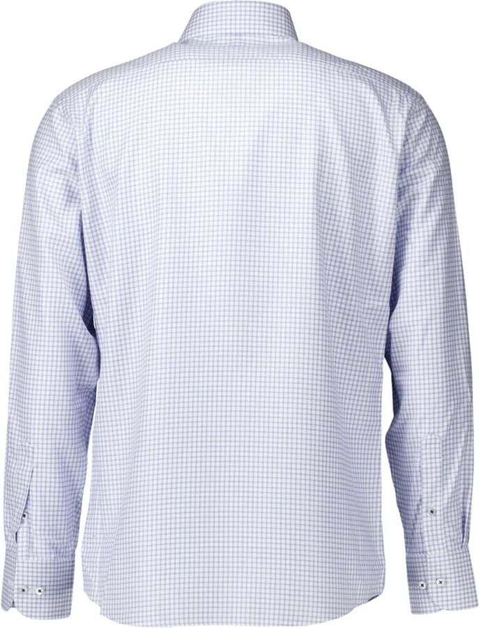 Eterna Lichtblauw Overhemd Lange Mouw Xd82 Blue Heren