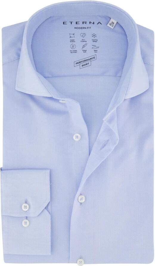 Eterna Regular fit zakelijk overhemd met stretch