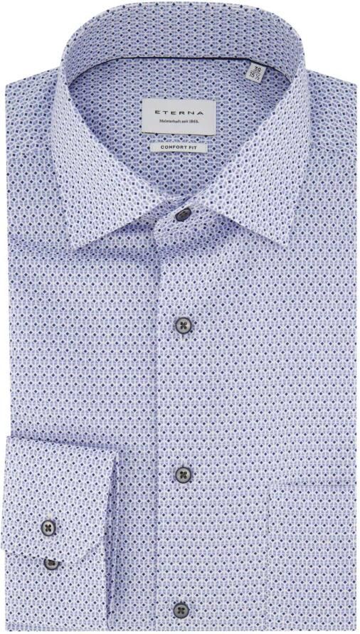 ETERNA COMFORT FIT Comfort fit zakelijk overhemd met all-over print