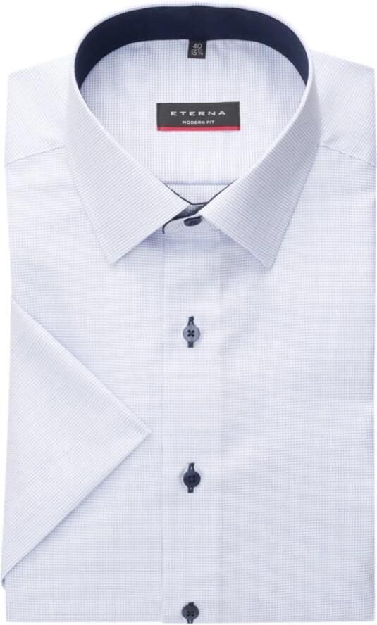 ETERNA REGULAR FIT Regular fit zakelijk overhemd met effen structuur en korte mouwen - Foto 7