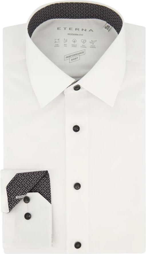 Eterna Modern fit zakelijk overhemd met kentkraag