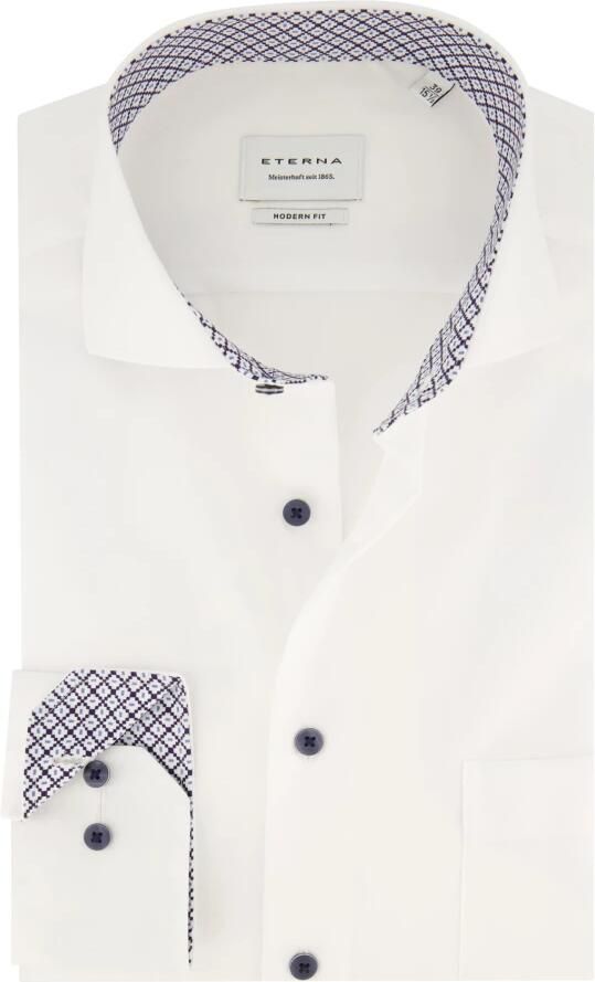Eterna Modern fit zakelijk overhemd met knoopsluiting