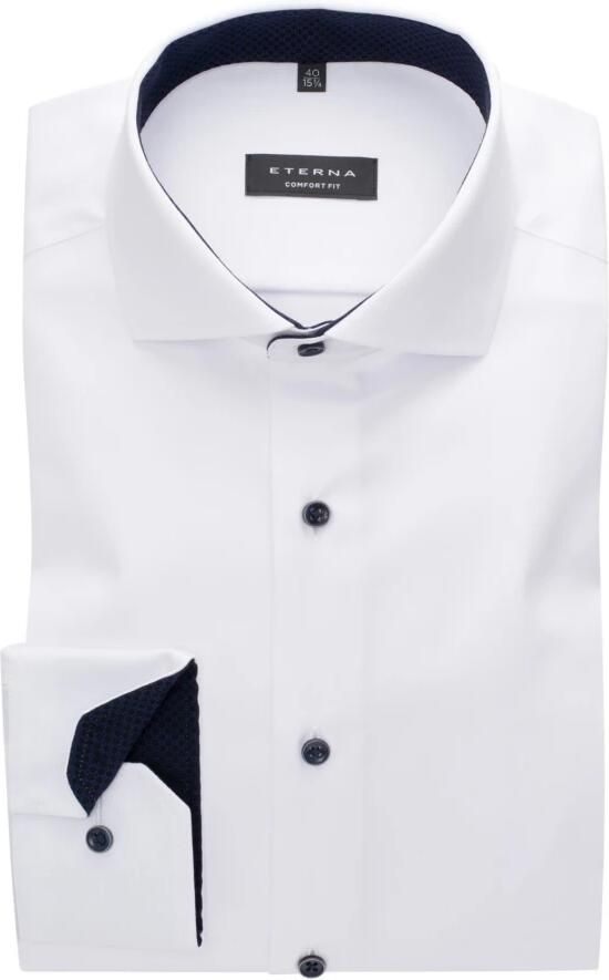 Eterna Overhemd met lange mouwen Comfort fit NON IRON (strijkvrij)