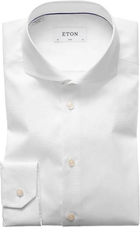 Eton Upgrade voor Heren Formeel Overhemd White Heren
