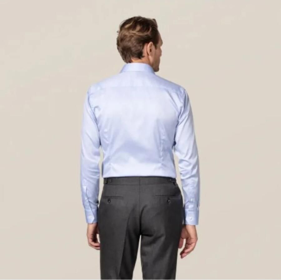 Eton Shirt met Eigentijdse Pasvorm Tijdloos Design Blue Heren