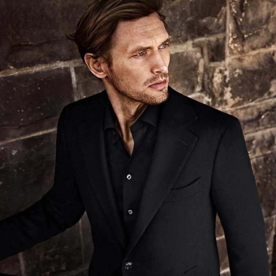 Eton Moderne Zwarte Signature Twill Overhemd Black Heren - Foto 3